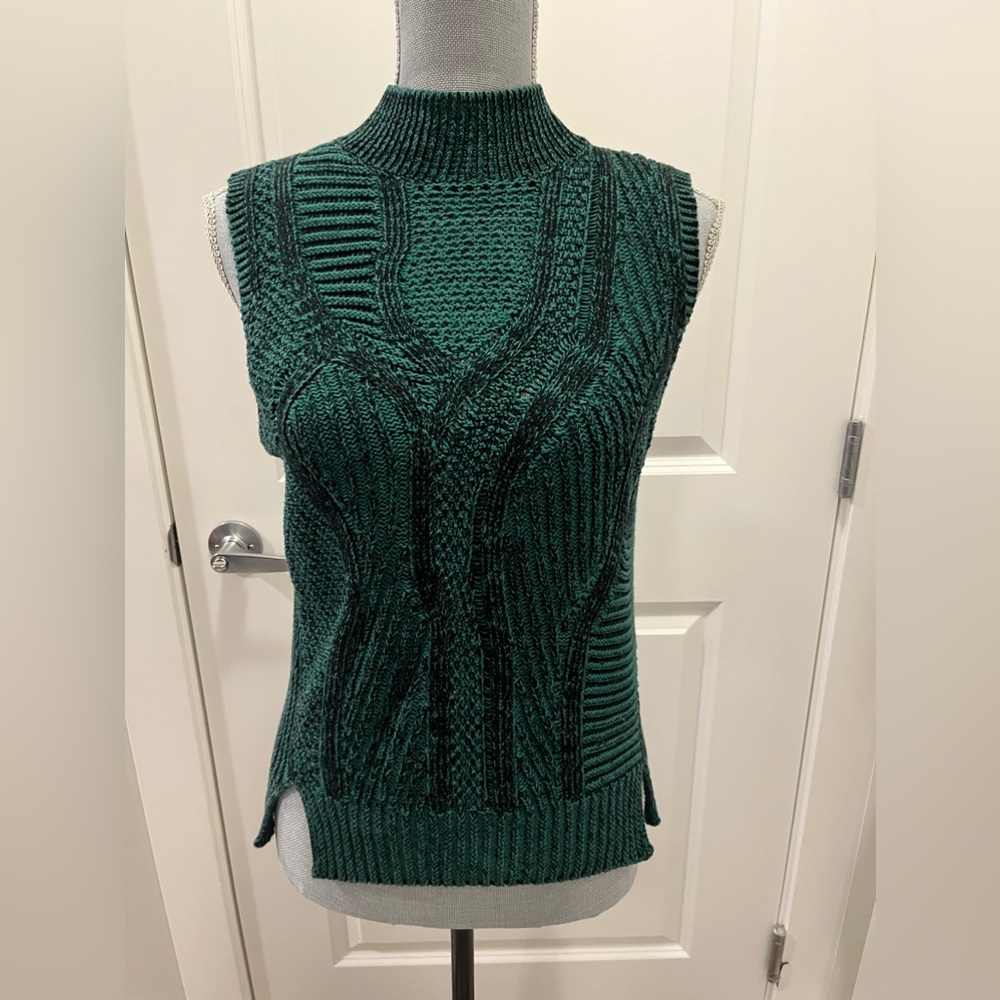 Knit Mock Neck Sweater/Vest